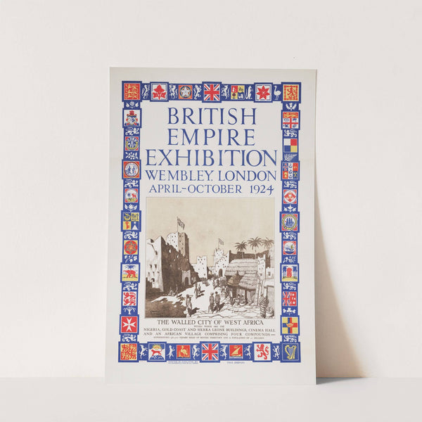 British Empire Exhibition, Wembley, London, April-October 1924; Walled city of west Africa by Ernest Coffin