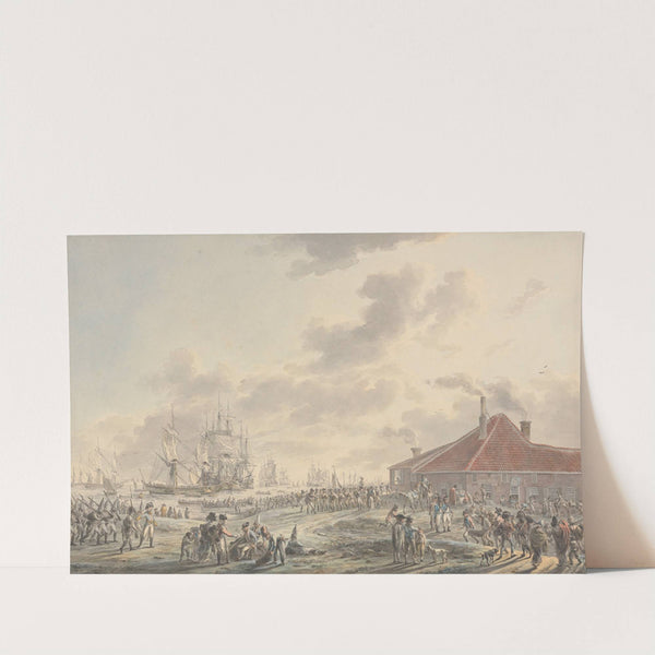 British Troops Disembarking by Dirk Langendijk