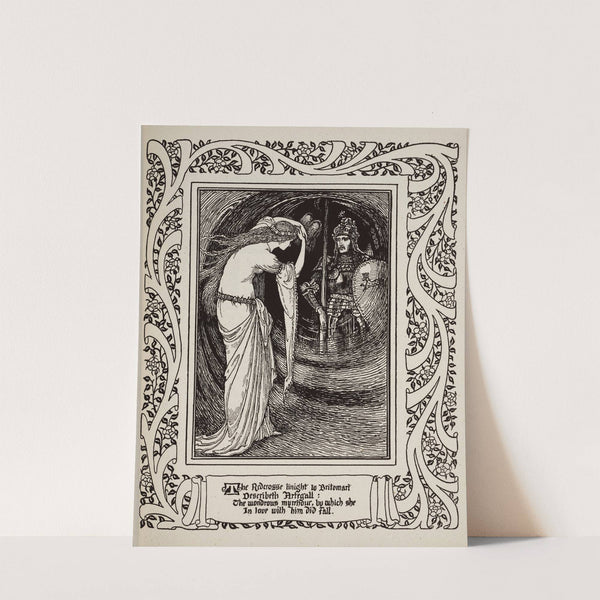 Britomart viewing Artegal (1895-1897) by Walter Crane