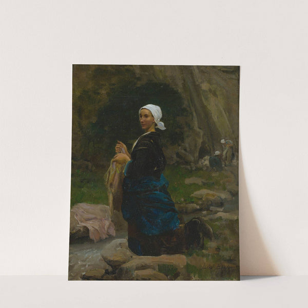Brittany Washerwoman (1865) by Jules Breton