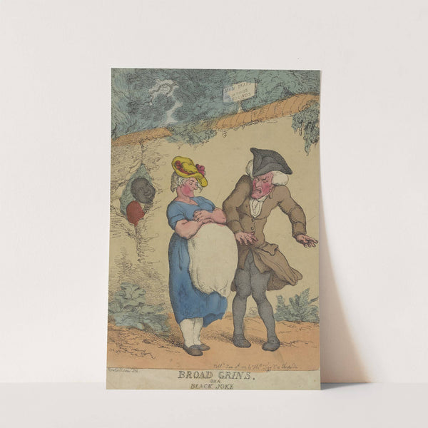 Broad grins or a black joke (1812) by Thomas Rowlandson