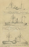 Broadside views of three steamships