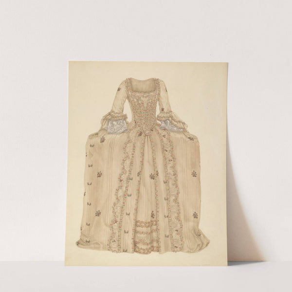 Brocaded Silk Dress by Gertrude Lemberg