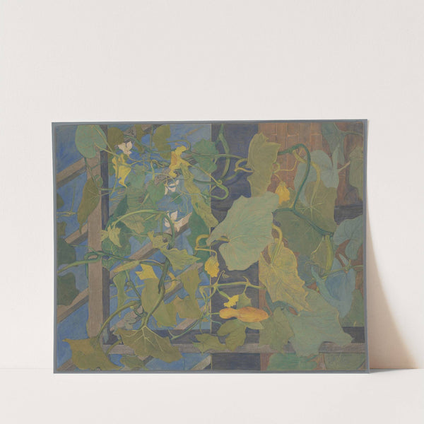 Broeikas met sierkalebassen by Theo van Hoytema