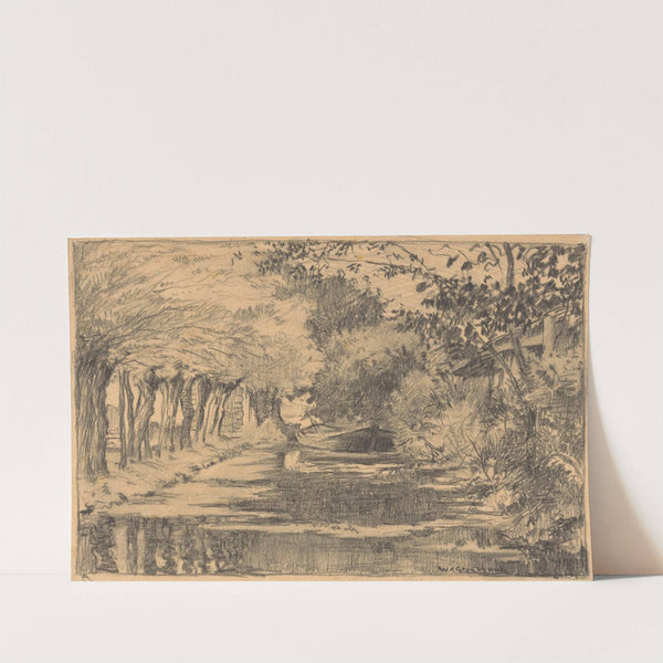 Broeksloot bij Voorburg (1888-1934) by Willem Adrianus Grondhout