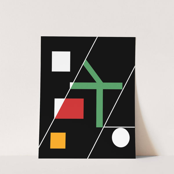 Broken cross between diagonals (2017) by Myriam Thyes