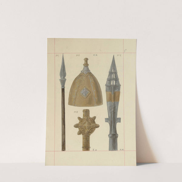 Broń zaczepna i odporna w Polsce. T. 1, Zbroje i części uzbrojenia Pl.007 (1875-1900) by Boleslaw Starzyński