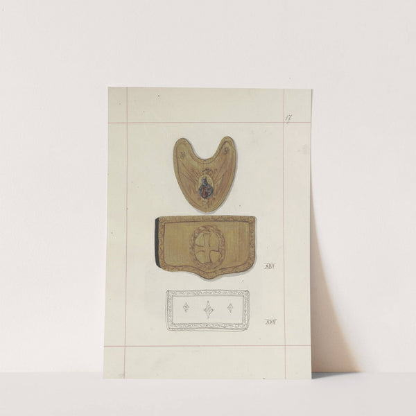 Broń zaczepna i odporna w Polsce. T. 3, Rynsztunki, broń palna, rzędy Pl.013 (1875-1900) by Boleslaw Starzyński