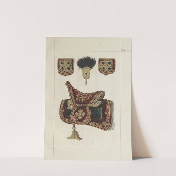 Broń zaczepna i odporna w Polsce. T. 3, Rynsztunki, broń palna, rzędy Pl.088 (1875-1900) by Boleslaw Starzyński