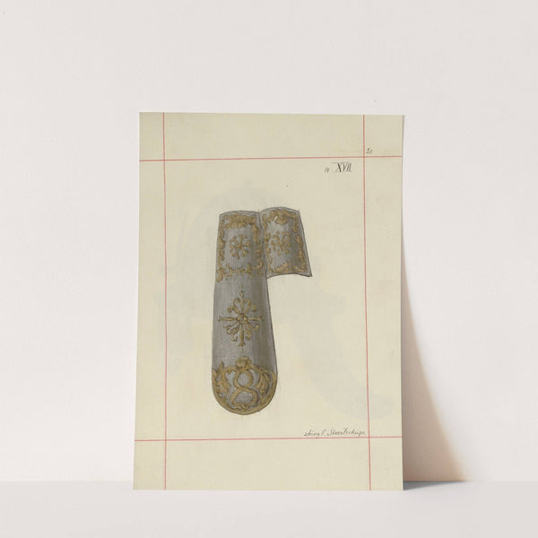 Broń zaczepna i odporna w Polsce. T. 4, Pasy lite, ozdoby, chorągwie i proporce Pl.017 (1875-1900) by Boleslaw Starzyński