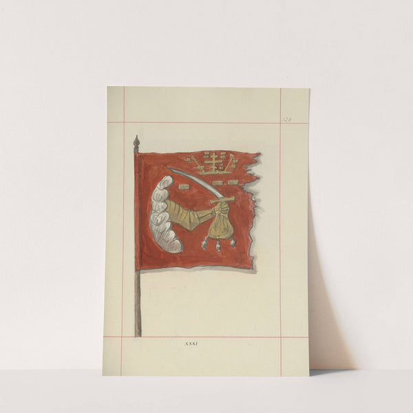 Broń zaczepna i odporna w Polsce. T. 4, Pasy lite, ozdoby, chorągwie i proporce Pl.103 (1875-1900) by Boleslaw Starzyński