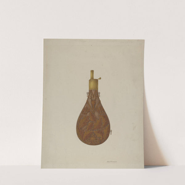 Bronze Powder Flask by George V. Vezolles