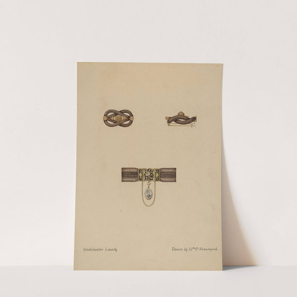 Brooch and Bracelet with Portrait by William P. Shearwood