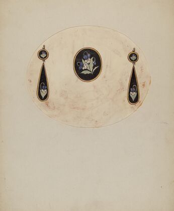 Brooch and Earrings
