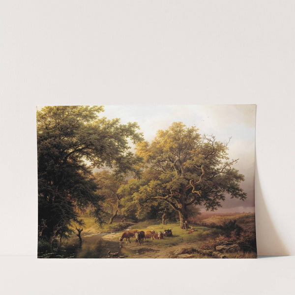 Brook by the Edge of the Woods (1849) by Barend Cornelis Koekkoek