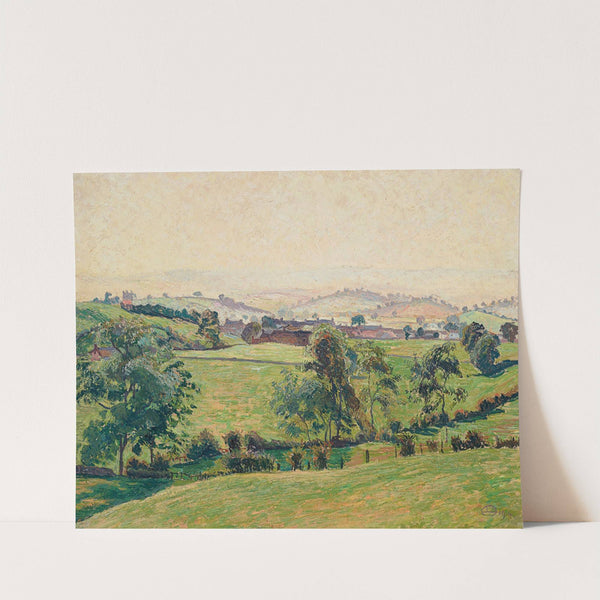 Brough, Misty Afternoon (1914) by Lucien Pissarro