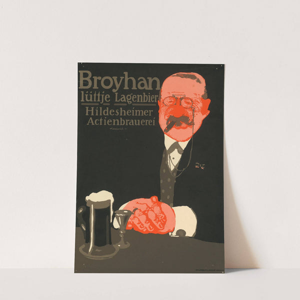 Broyhan lüttje Lagenbier. Hildesheimer Aktienbrauerei (1911) by Paul Scheurich