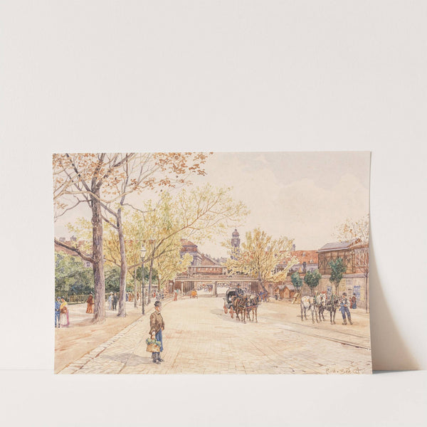 Brücke der Verbindungsbahn mit dem Invalidenhaus by Rudolf Bernt