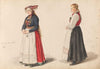 Brud fra Vossevangen; brudepike Guro Lødve (1855)