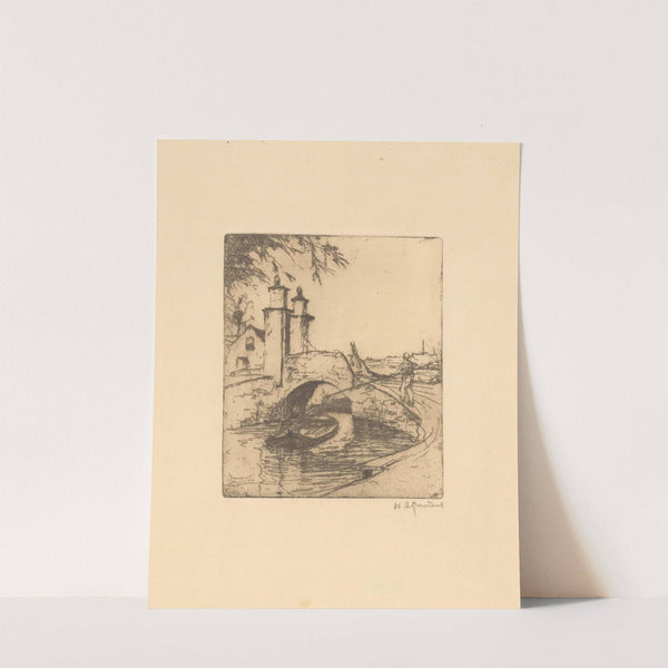 Brug in Loosduinen (1888-1934) by Willem Adrianus Grondhout