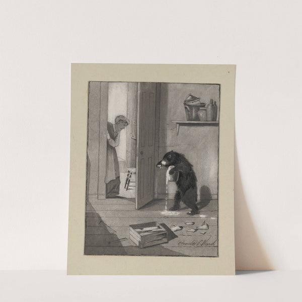 Bruin in the pantry (1879) by Charles Caleb Ward