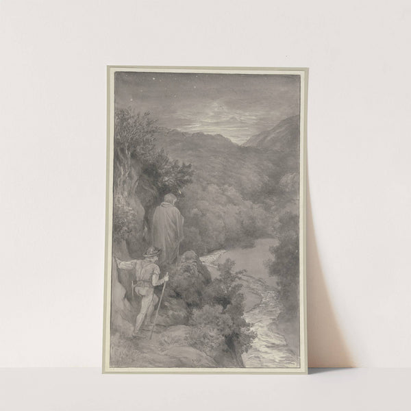 Brun und Diether auf dem Heimweg by Wilhelm Steinhausen