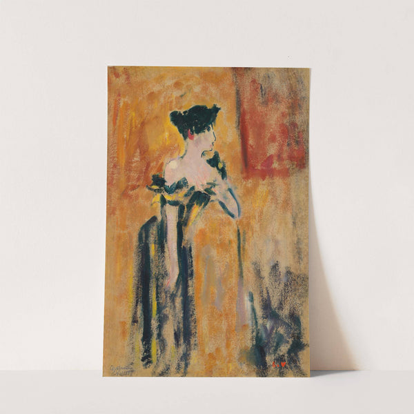 Brune à la robe noire et jaune (1895) by Louis Valtat