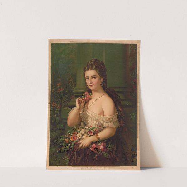 Brunette beauty (1871) by Edmund Foerster & Co.