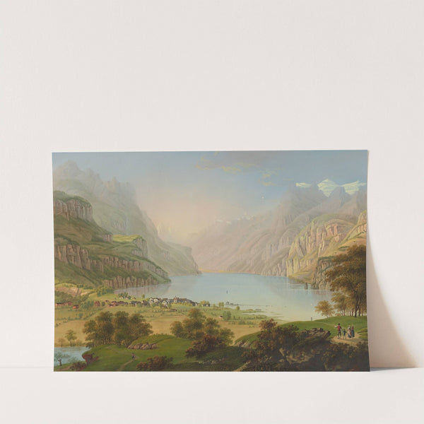Brunnen, von Norden und Urnersee gegen Flüelen by Johann Heinrich Bleuler the Younger