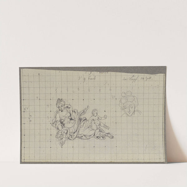 Brunnenanlage im Pfirsichgarten des Oberen Belvederes by Johann Peter Krafft