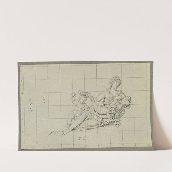 Brunnenanlage im Pfirsichgarten des Oberen Belvederes by Johann Peter Krafft