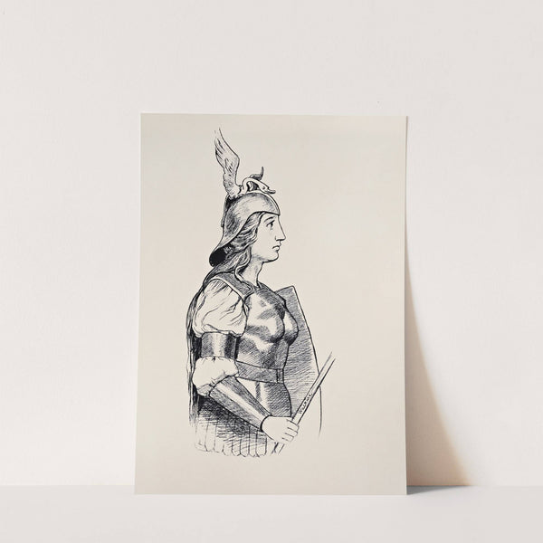 Brunnhilde. Brustbild (1897) by Hans Thoma