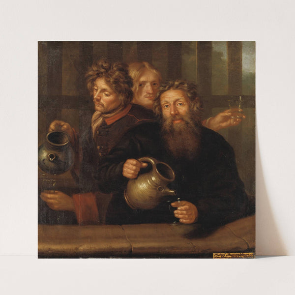 Brunnsmmästaren vid Medevi brunn och hans båda söner by David Klöcker Ehrenstrahl