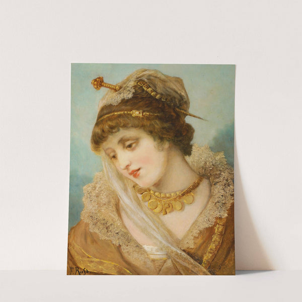 Brustbild einer Dame im reichen Kostüm by Franz Russ The Elder