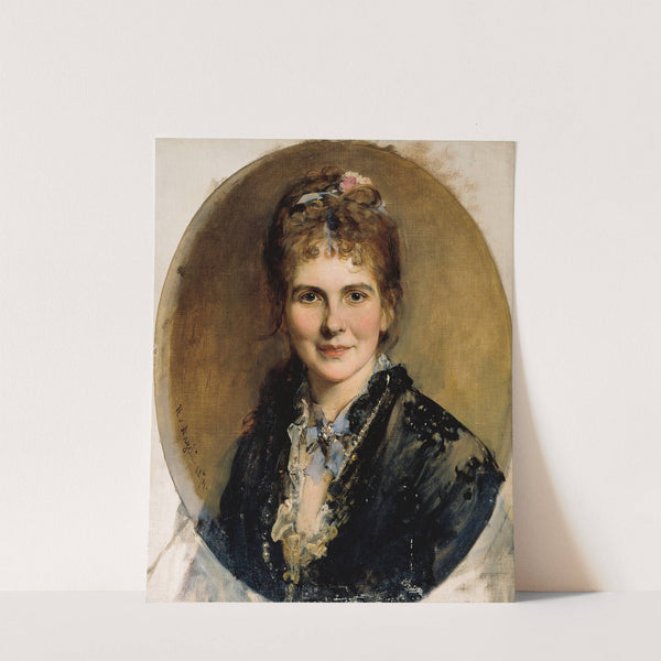 Brustbild einer jungen Frau by Heinrich von Angeli