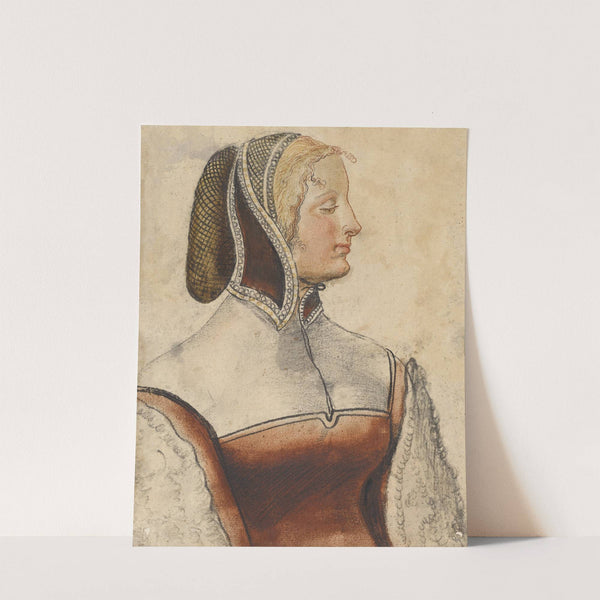 Brustbild einer jungen Frau im Profil by Niklaus Manuel