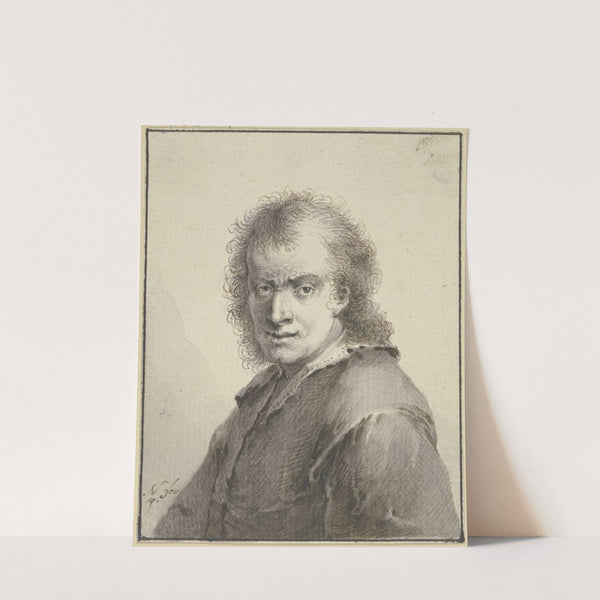 Brustbild eines bartlosen Mannes by Johann Andreas Benjamin Nothnagel