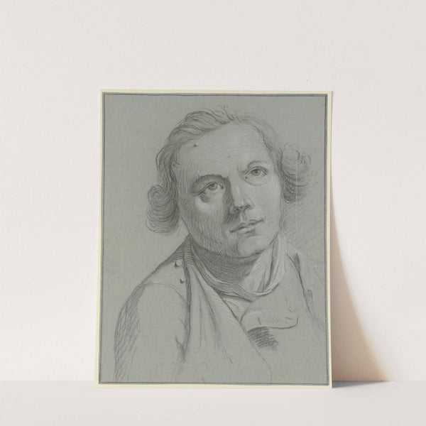 Brustbild eines bartlosen Mannes by Christian Georg Schütz the elder