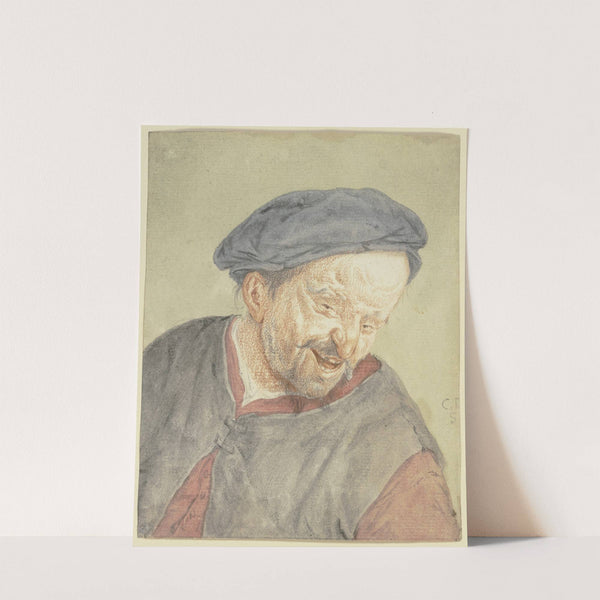 Brustbild eines sich nach rechts beugenden Bauerns by Cornelis Dusart