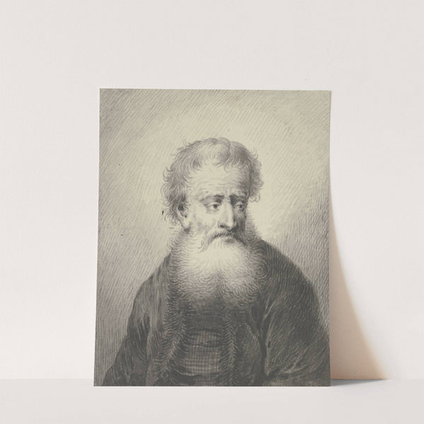 Brustbild eines weißbärtigen Mannes, leicht nach rechts gewandt by Johann Andreas Benjamin Nothnagel