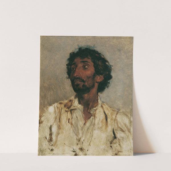 Brustbild eines Zigeuners (1860-1870) by August von Pettenkofen