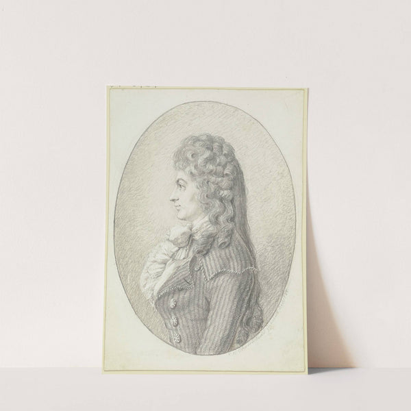 Brustbildnis einer jungen Dame im Profil nach links, im Oval (1788) by Wilhelm Chodowiecki
