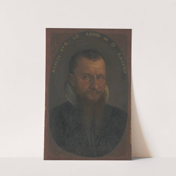 Brustbildnis eines bärtigen Mannes im Oval by Hans Bock the Elder