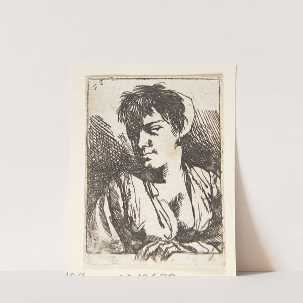 Brystbillede af en ung bondekone by Cornelis Pietersz. Bega