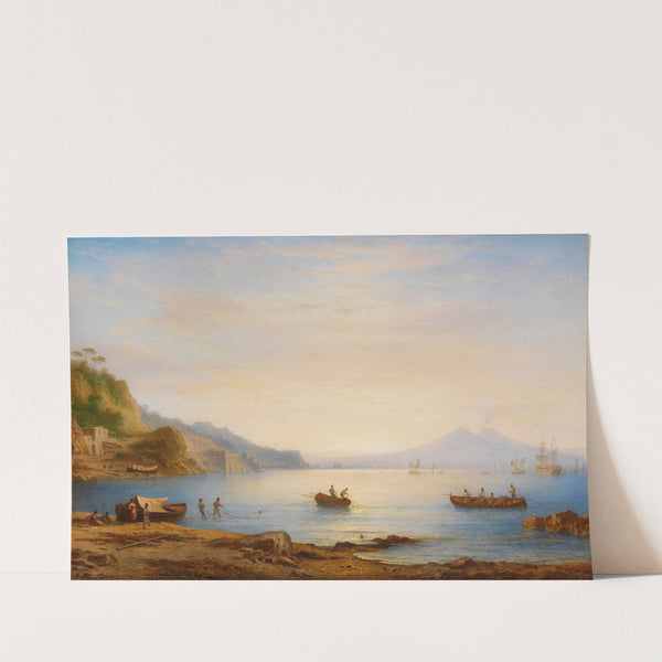 Bucht vor Neapel mit Blick auf den Vesuv by Carl Morgenstern