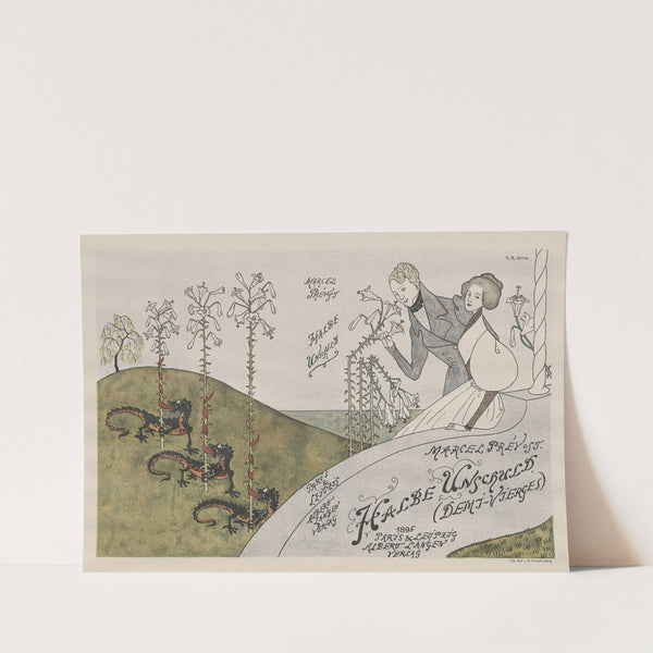 Buchumschlag Marcel Prévost, Halbe Unschuld (1895) by Thomas Theodor Heine