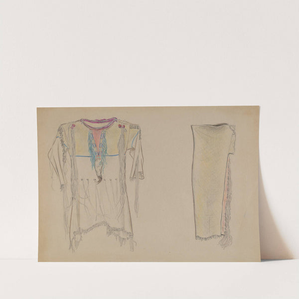 Buckskin Shirt and Leggings by American 20th Century