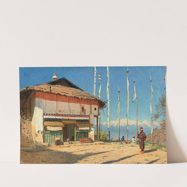 Buddhist Temple in Darjiling. Sikkim. by Vasily Vereshchagin