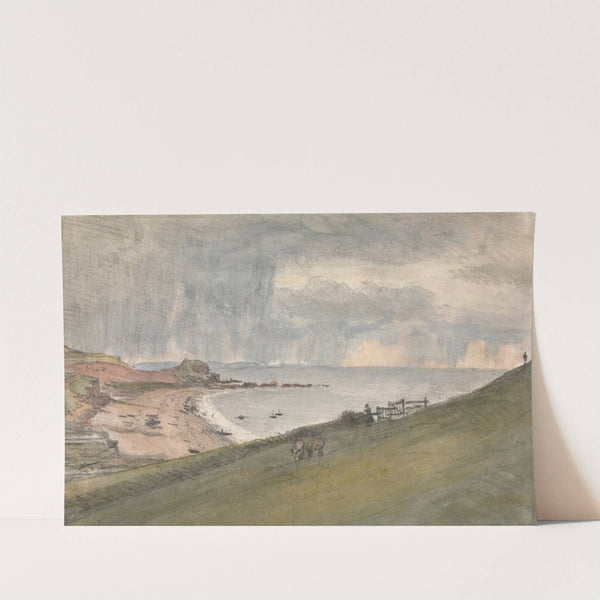 Budleigh, Salterton… An easier way of descending ye cliff (1833) by William Crotch
