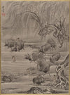 Buffalo and Herdsman (ca. 1887)